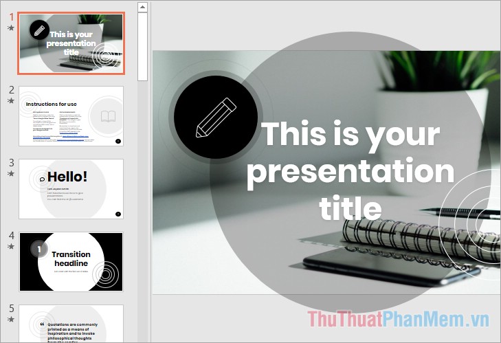 Mẫu theme powerpoint đẹp