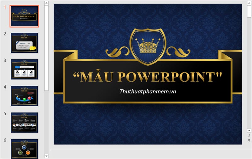 Nhấn vào ảnh để phóng to Mẫu PowerPoint cực đẹp và độc đáo