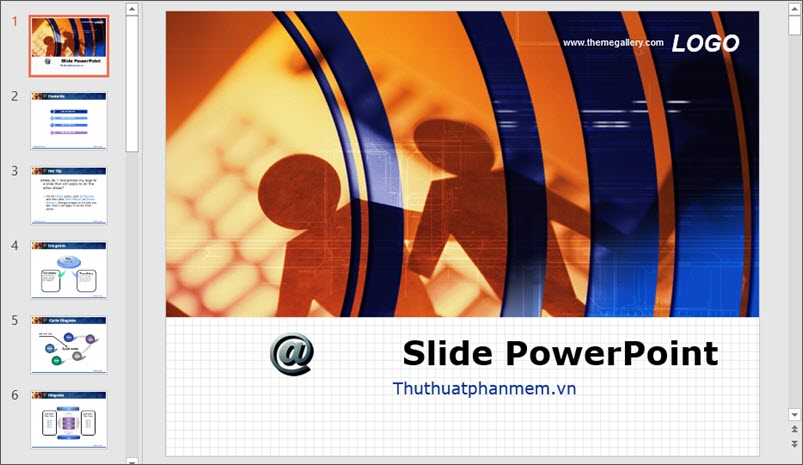 Nhấn vào ảnh để phóng to Mẫu PowerPoint cực đẹp