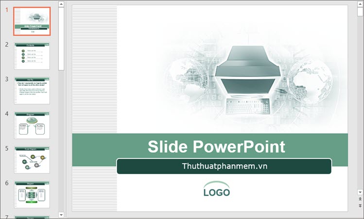 Nhấn vào ảnh để phóng to Mẫu PowerPoint đẹp nhất