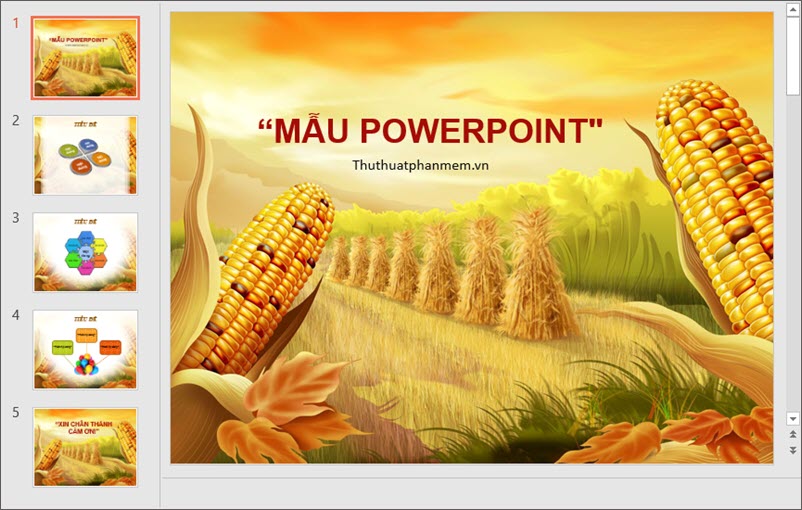 Nhấn vào ảnh để phóng to Mẫu PowerPoint thiết kế đẹp cho ngành Nông nghiệp