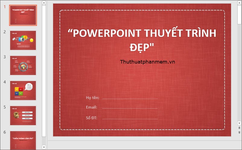 Nhấn vào ảnh để phóng to Mẫu PowerPoint thuyết trình đơn giản, đẹp nhất