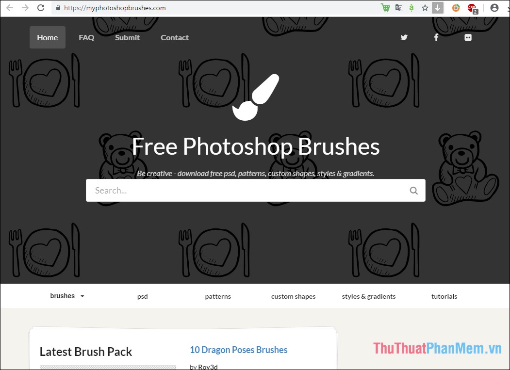 Top 10 trang web cung cấp Brush Photoshop miễn phí cực đẹp