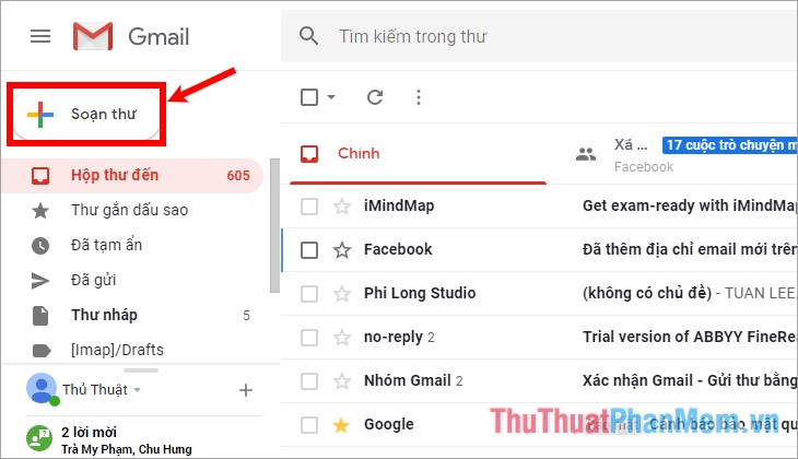 Hướng dẫn cách gửi mail bằng Gmail