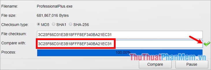 Cách check mã MD5 và SHA1 để kiểm tra tính toàn vẹn của file