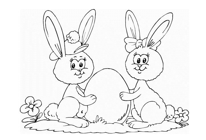 Tranh tô màu con thỏ
