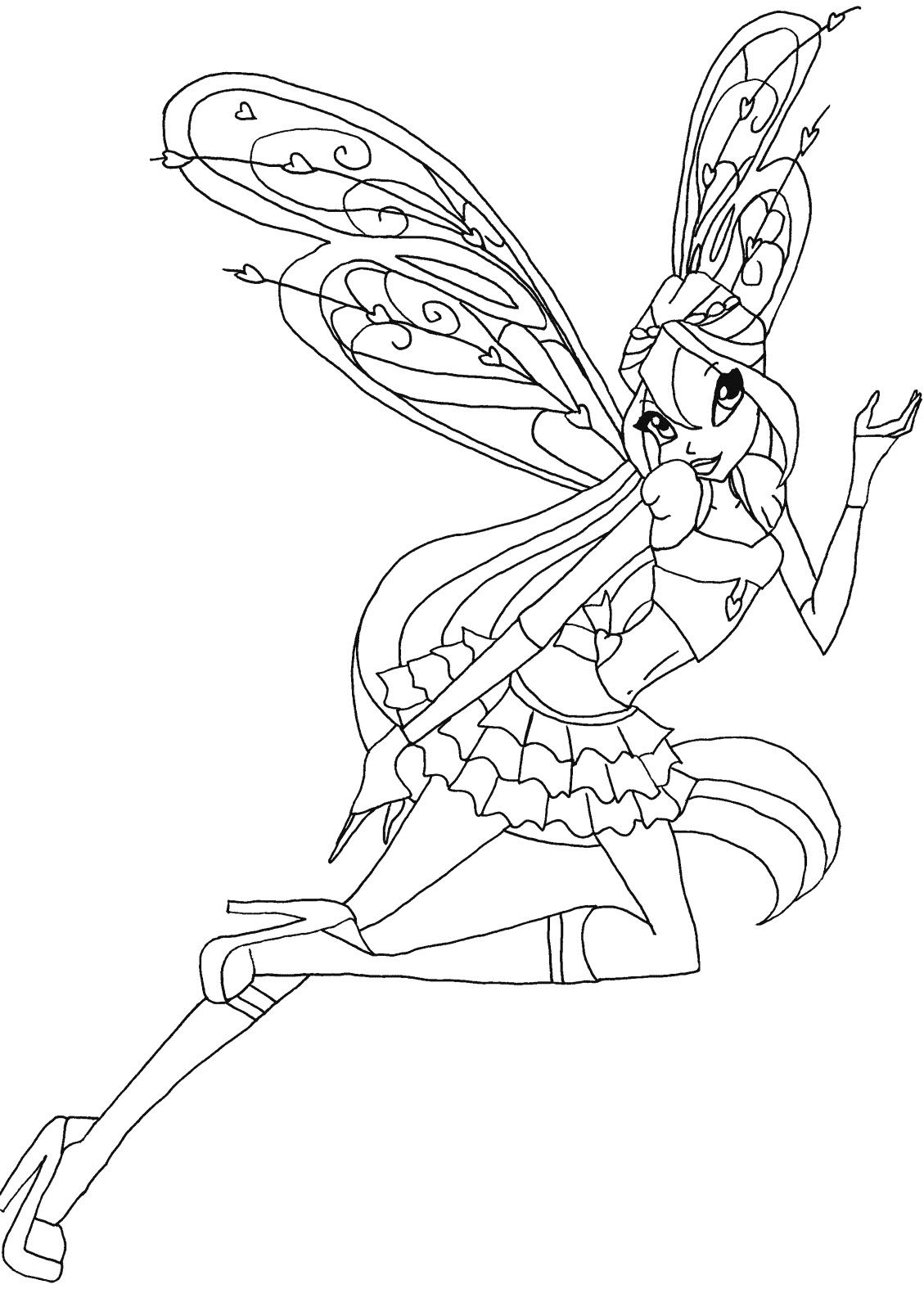 Pàgines per pintar Winx Princess Magic