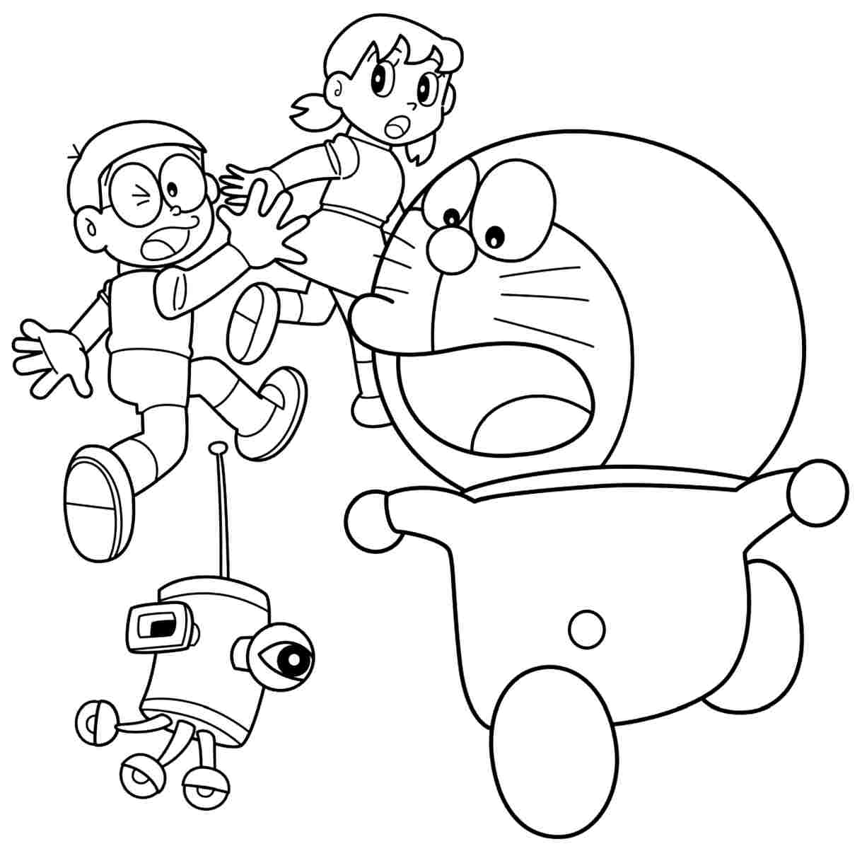 Trang tô màu Doraemon và những người bạn