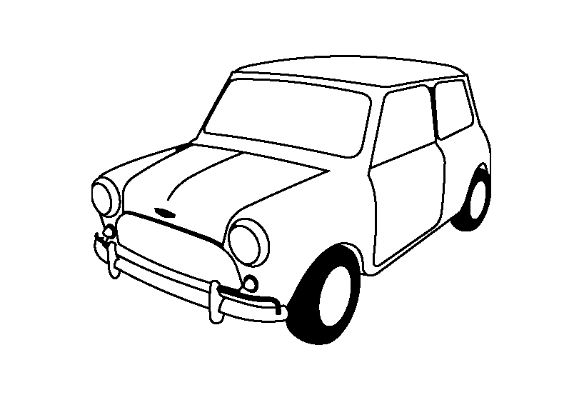 Dibuixos de cotxes per pintar per a nens