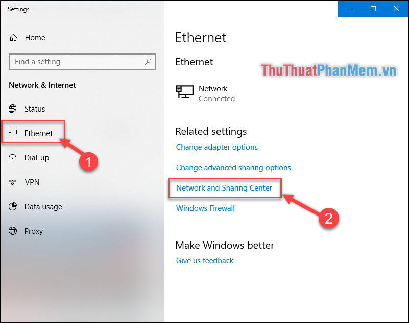 Chọn Ethernet - Chọn Trung tâm Mạng và Chia sẻ