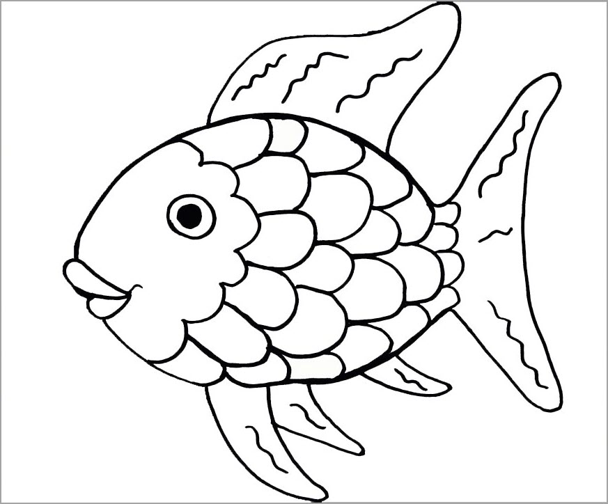 Hình con cá để tô màu