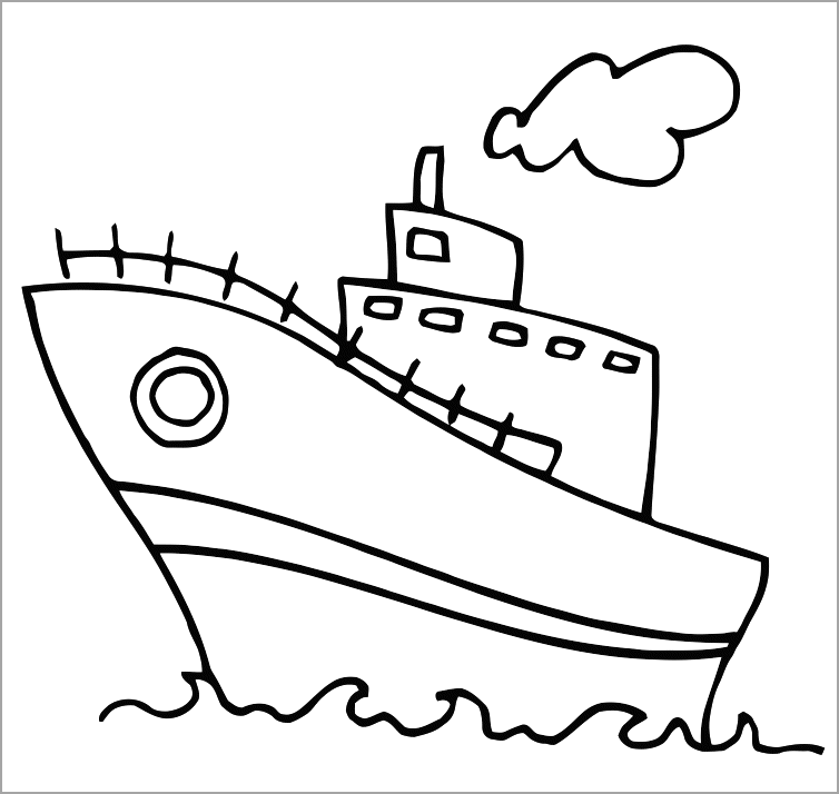 Tập tô màu tàu thủy
