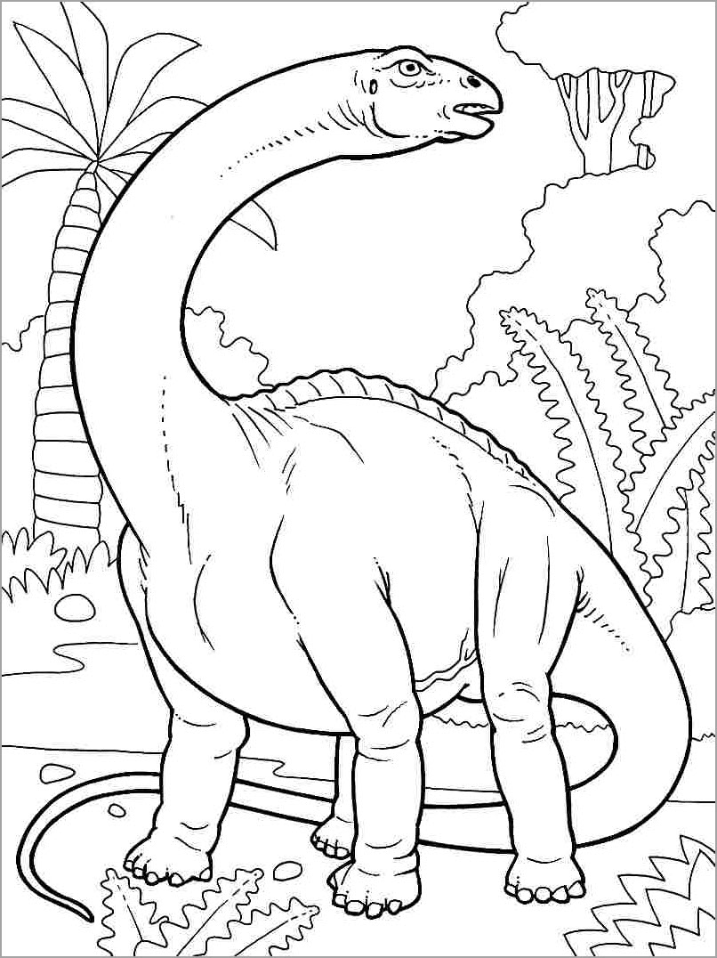 Tranh tô màu chú khủng long bạo chúa