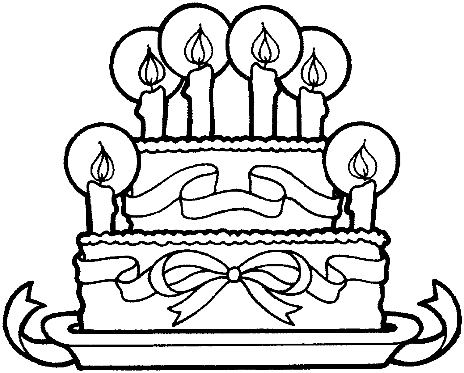Tranh bánh sinh nhật mang đến nhỏ bé luyện tô màu