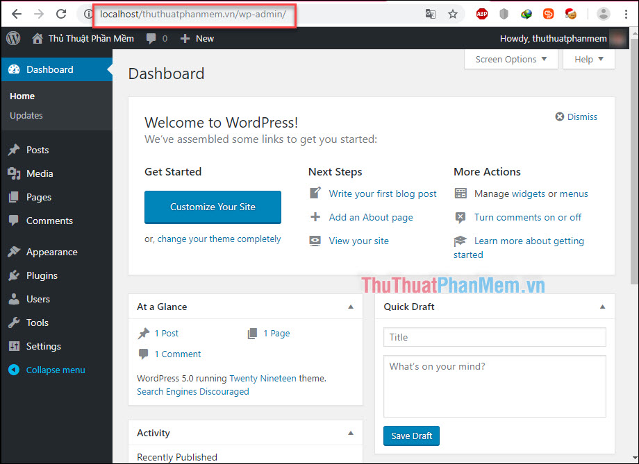 Hướng dẫn cài đặt Wordpress trên Localhost với XAMPP