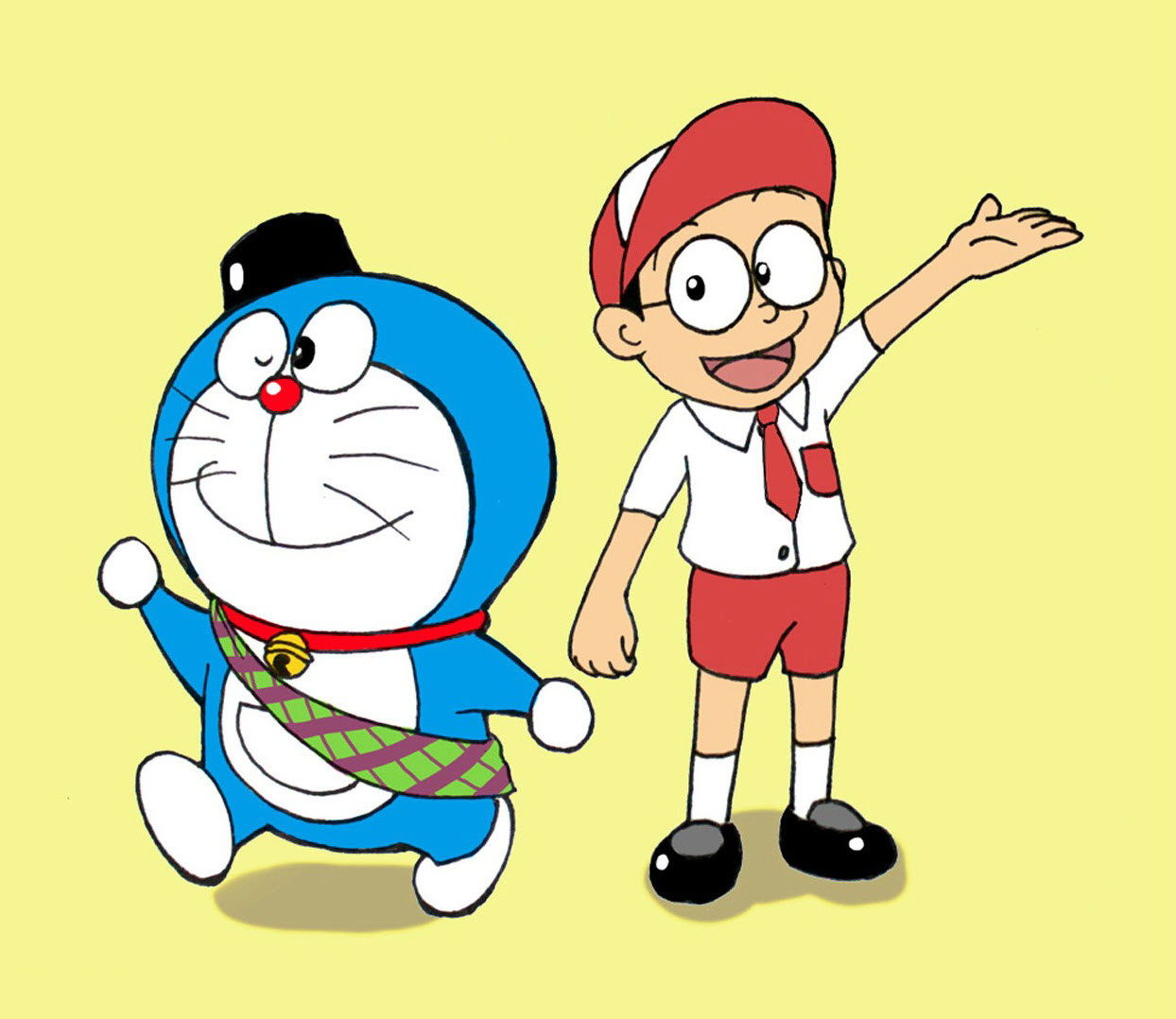 Hình ảnh của nobita và doraemon