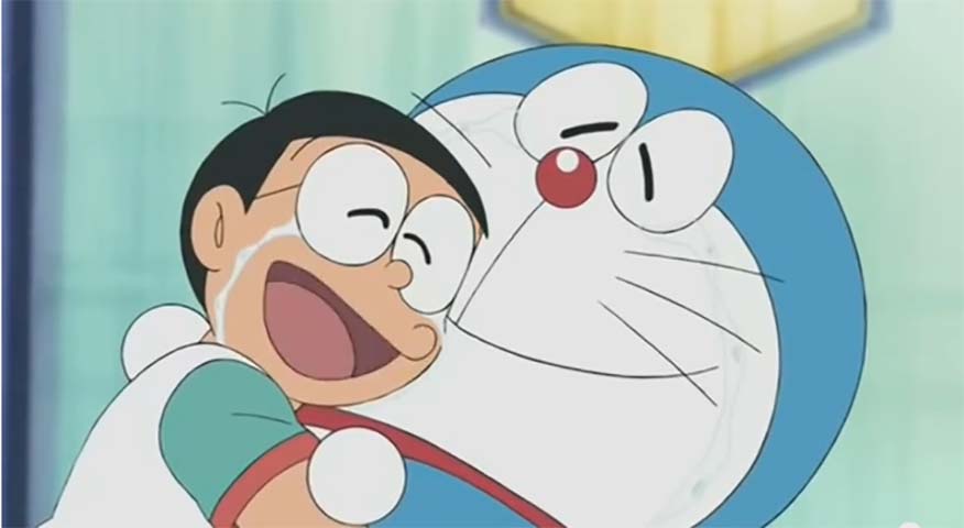 Hình ảnh Nobita đang khóc