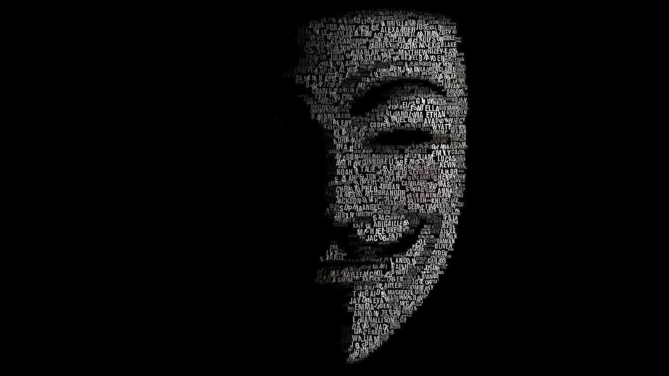 Mặt nạ Hacker Anonymous  Mặt nạ hóa trang Halloween dành cho nam và nữ