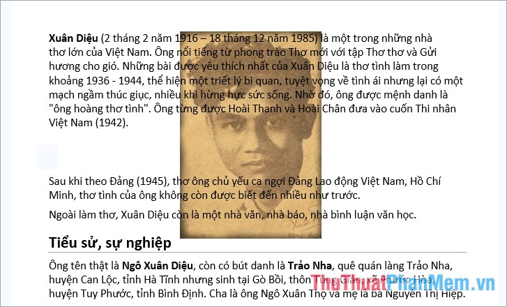 Như vậy chữ sẽ hiển thị trên hình ảnh