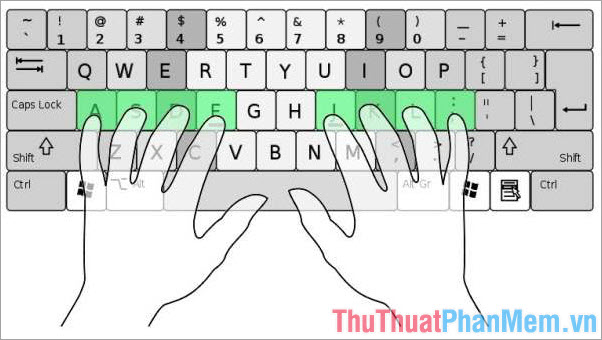 Cách gõ 10 ngón, tập gõ bàn phím bằng 10 ngón nhanh nhất