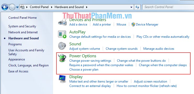 Cách bật, tắt chế độ ngủ đông (Hibernate) trong Windows 7