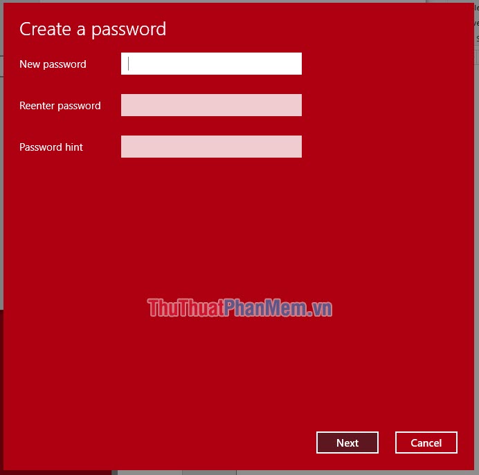 Nhập mật khẩu của bạn và nhấn 