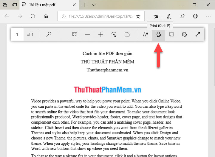 Cách in file PDF - Cách in tài liệu PDF đơn giản nhất