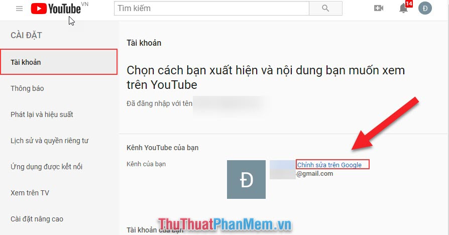 Cách đổi tên kênh Youtube của bạn