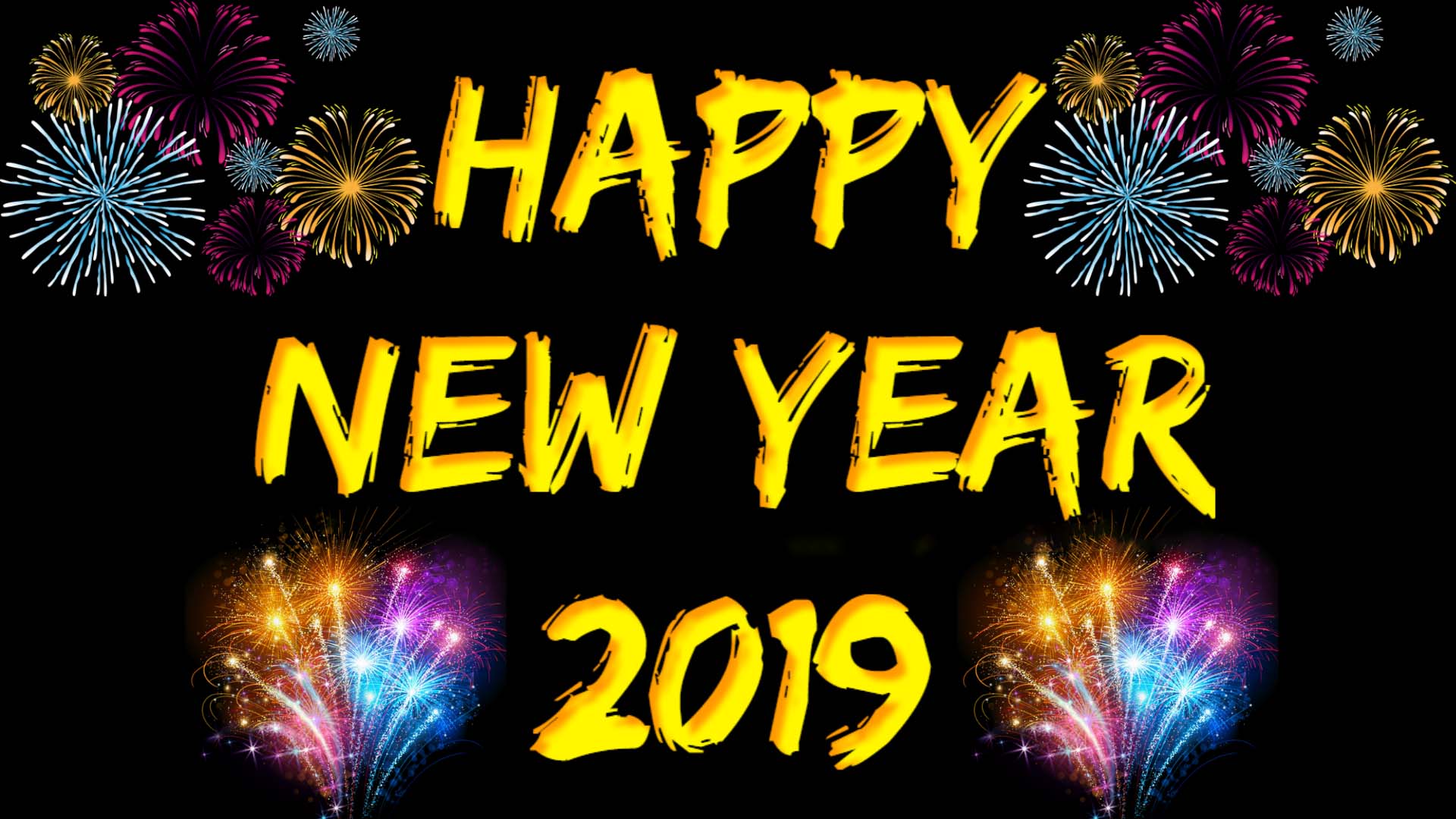Happy new year wallpaper 2019 full hd