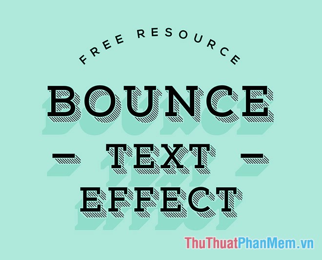 Bounce PSD Text Effect