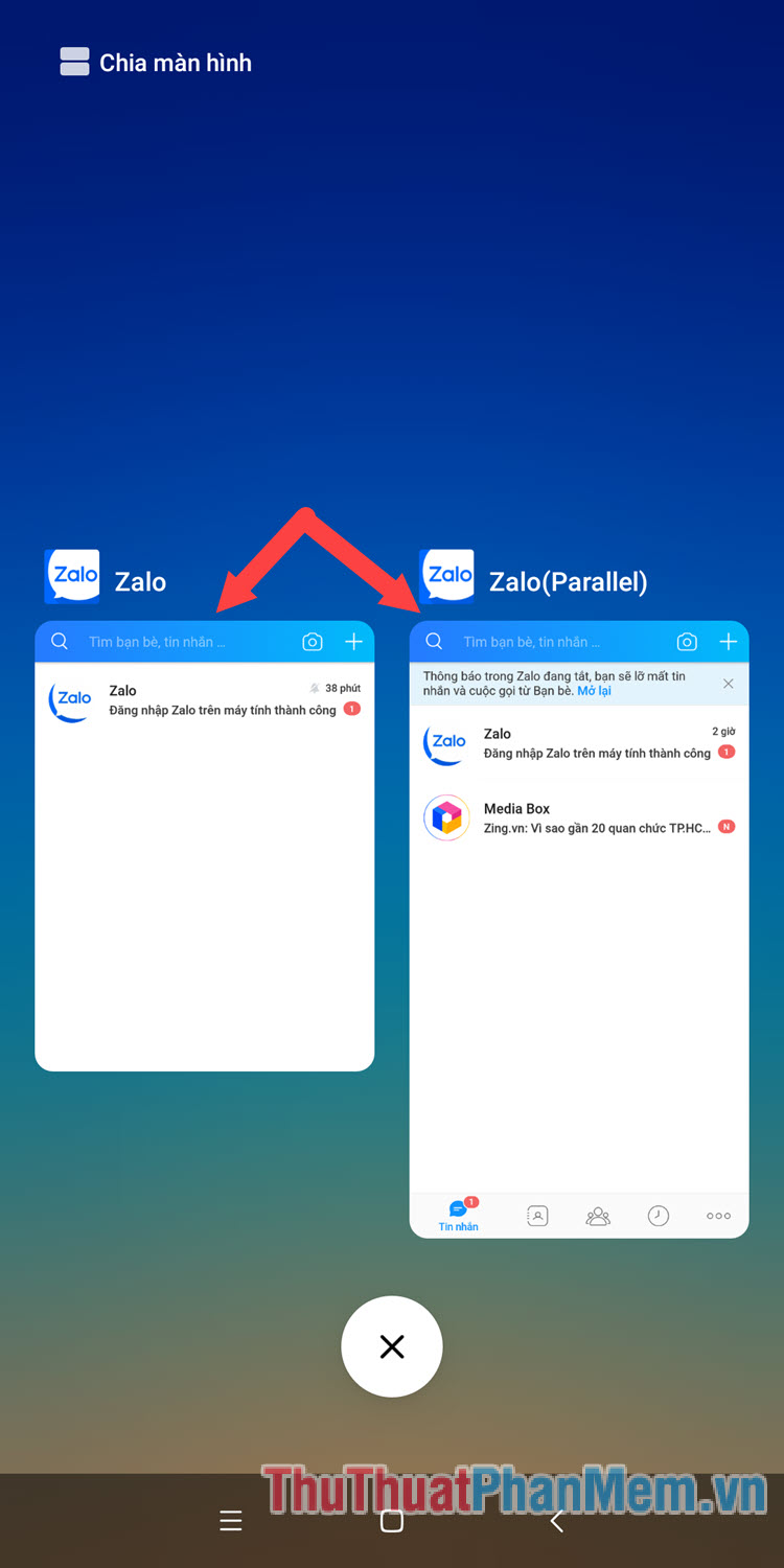 Cách đăng nhập 2 tài khoản Zalo cùng lúc trên điện thoại