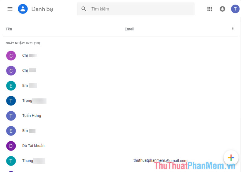 Cách đồng bộ danh bạ điện thoại iPhone lên Gmail