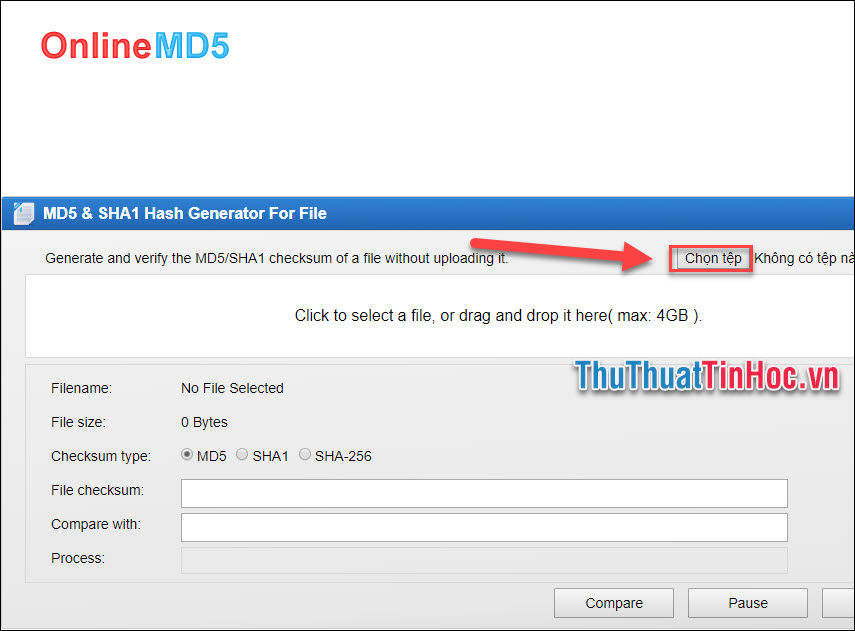 Check mã MD5, kiểm tra mã MD5 của file bất kỳ trên máy tính nhanh chóng, chính xác13