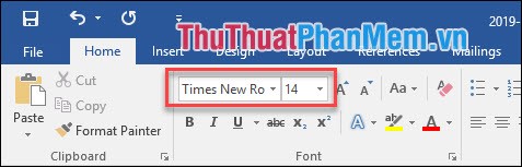 4 thiết lập font chữ