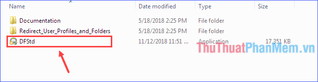 Mở file DFStd.exe