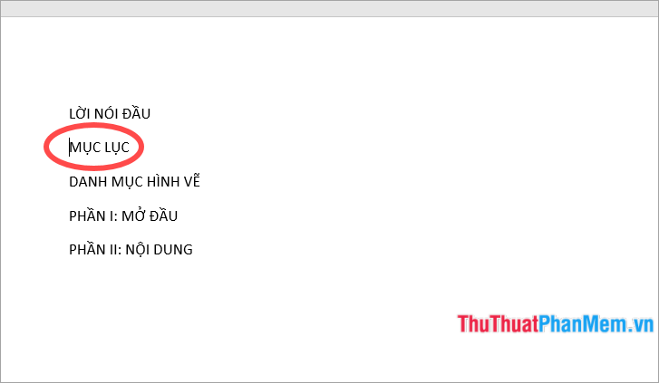 Đặt con trỏ chuột tại vị trí muốn ngắt trang