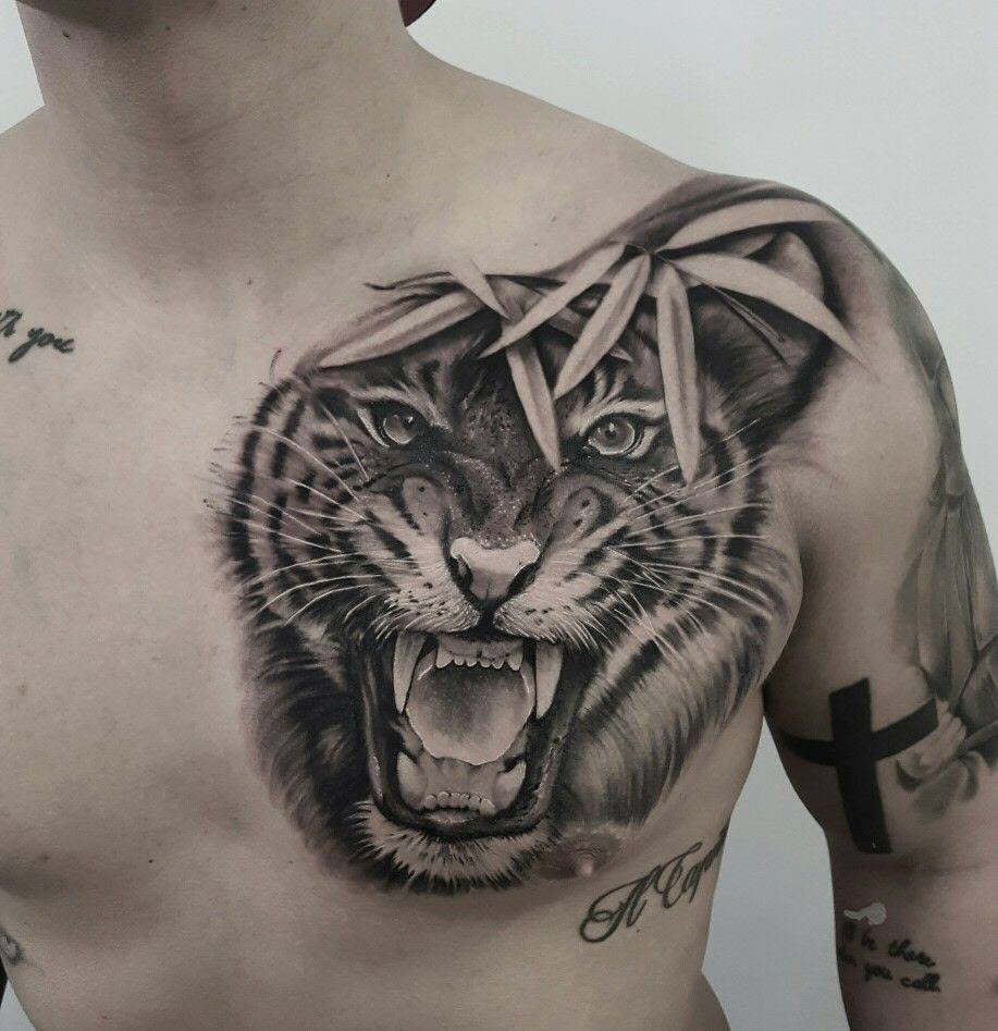 Mẫu tattoo hình con hổ đẹp