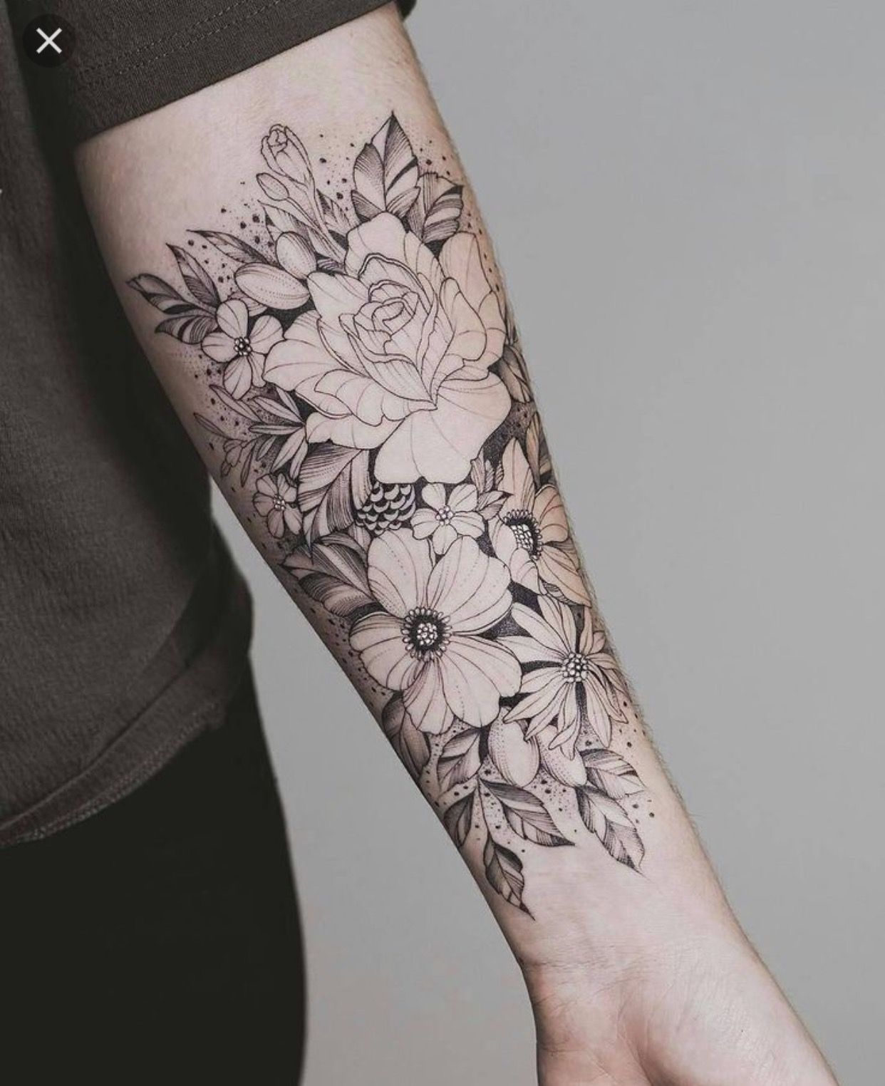 Mẫu tattoo những bông hoa đẹp
