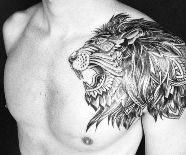 Mẫu tattoo sư tử đẹp