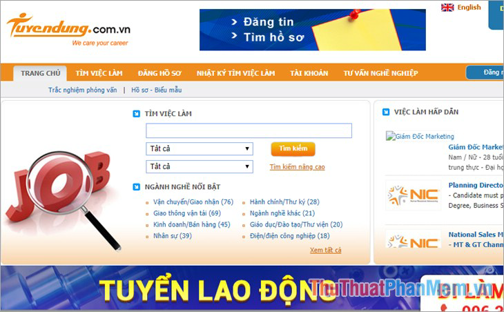 Trang web tuyending.com.vn