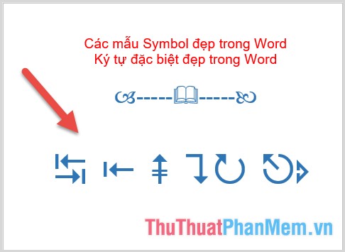 Một số mẫu trong Wingdings3
