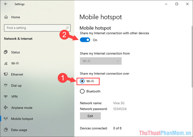 Cách phát Wifi trên Windows 10