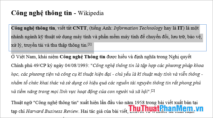Chọn Apply to là Paragraph
