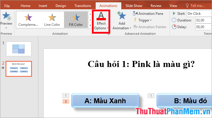 Cách làm trò chơi trên Powerpoint