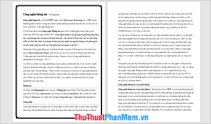 Khung nghệ thuật trong Word