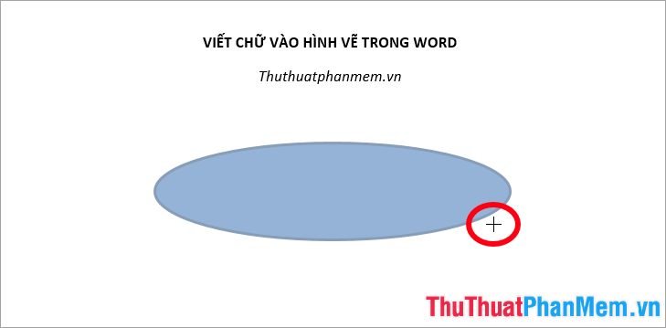 Nhấn giữ con trỏ chuột và vẽ hình trong Word