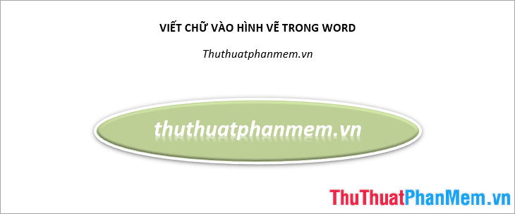 Viết chữ vào hình vẽ trong Word