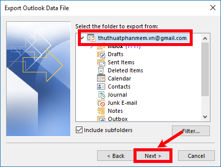 Cách sao lưu và phục hồi dữ liệu email trong Outlook