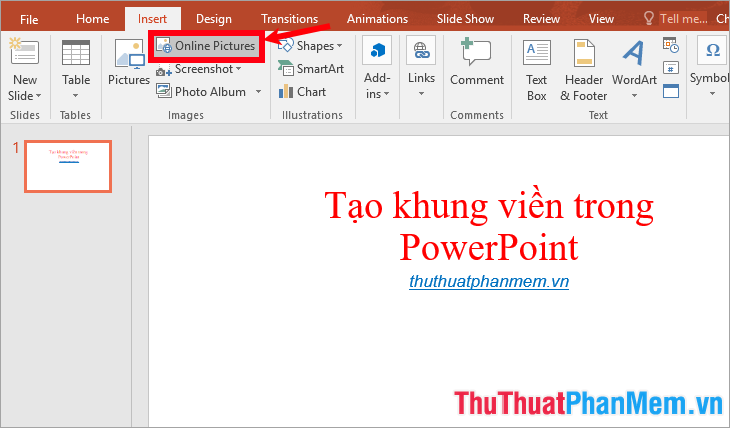 Hướng dẫn tạo khung viền trong Powerpoint