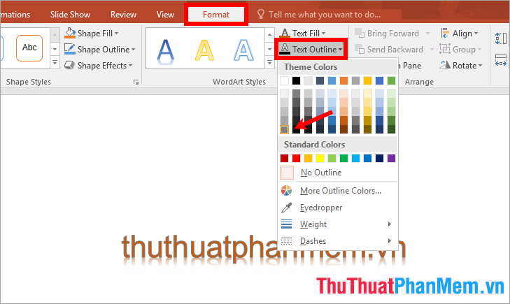 Cách tạo chữ nghệ thuật trong Powerpoint